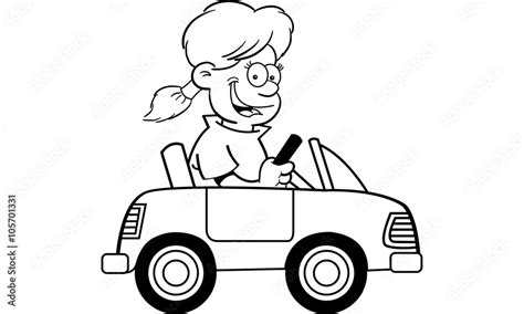 Driving Clipart Black And White