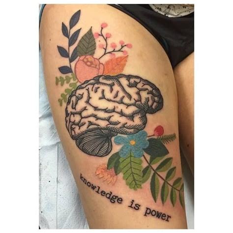 15 Genius Brain Tattoos Tattoodo Brain Tattoo Anatomical Tattoos