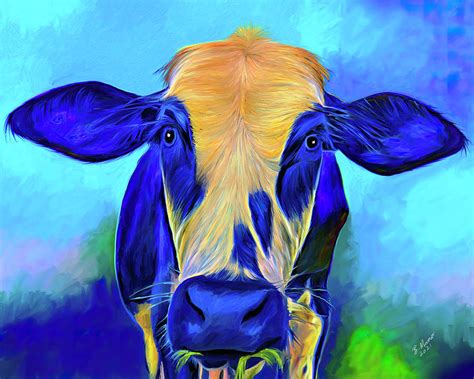 The Cow In The Room Digital Art By Barry Moore Fine Art America