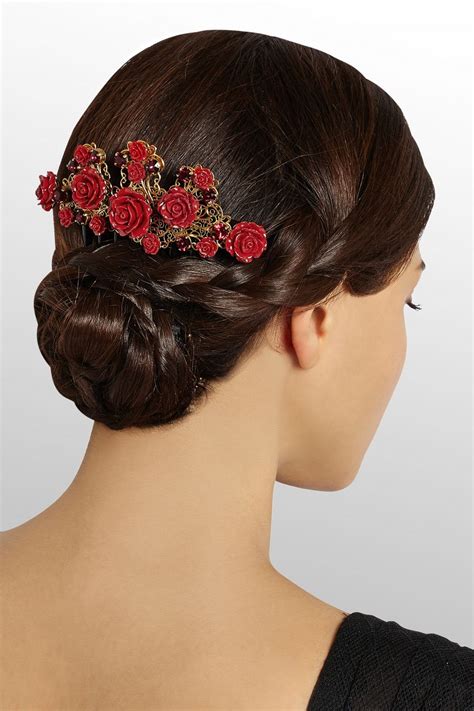 Get the best deals on women's crystal hair comb. DnG Swarovski crystal-embellished hair comb | Vintage hair ...