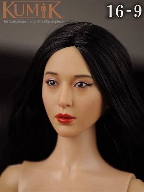 Kumik 16 9 16 Scale Female Figure Accessories Head Shape Carved For 12