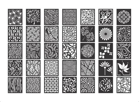 Laser Cut Decorative Screen Patterns Best Collection Free Dxf File Free