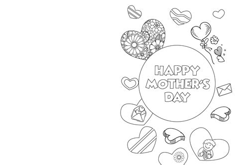 Mothers Day Cards Printable To Colour