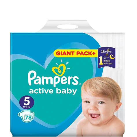 Pampers Active Baby Junior 78 Pc Emarketal