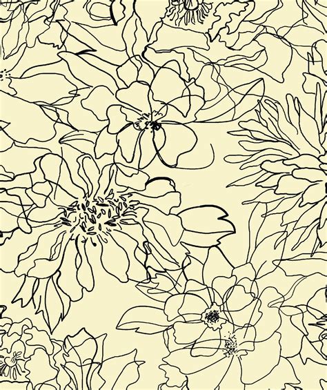 A lot of your patterns have been used here, thank you. Floral Sketch textile print | Prints, Pattern art, Floral ...