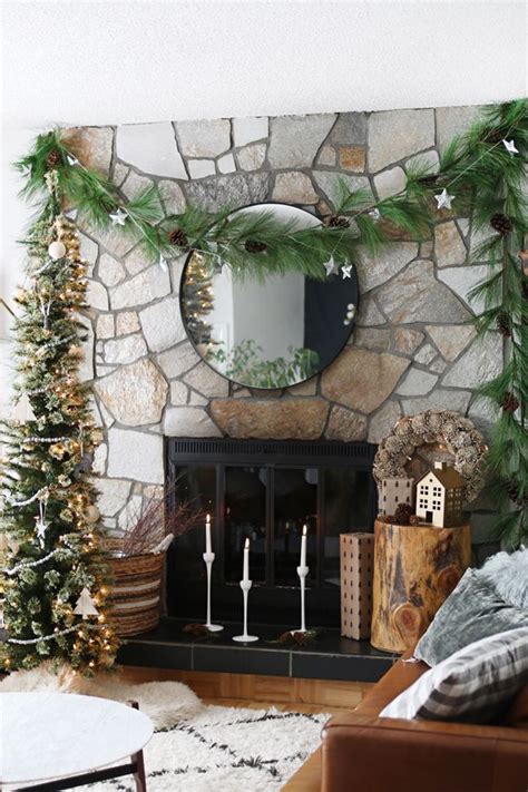 Create A Cozy Holiday Fireplace Without A Mantle