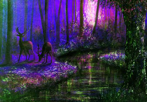 Enchanted Water Painting By Ann Marie Bone