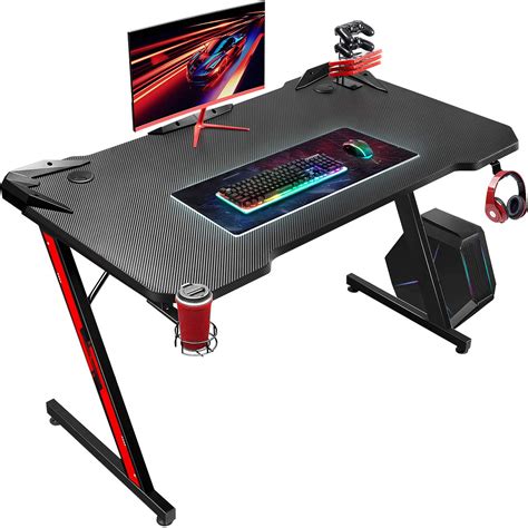 Buy Homall Gaming Desk Gaming Computer Desk 110cm Z Shaped Computer