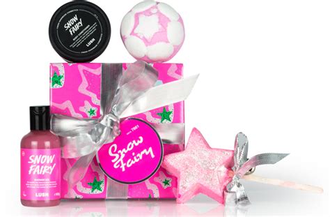Lush happy hour gift set peachy, eve's cherry, banana, american 4 items new wbox. Lush's Snow Fairy range returns to stores with even MORE ...