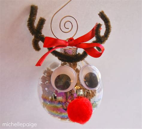 Michelle Paige Blogs Glass Ball Reindeer Ornaments