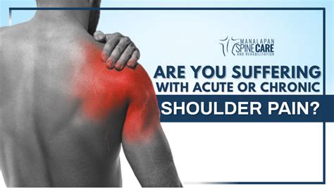 Are You Suffering With Acute Or Chronic Shoulder Pain