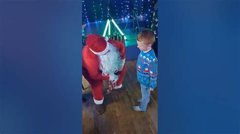 was excited seeing santa at his first christmas party xxx youtube