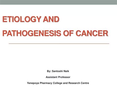 Ppt Etiology And Pathogenesis Of Cancer Powerpoint Presentation Free