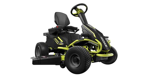 Ryobi 38 Inch 75ah Electric Riding Lawn Mower With Bagger 2599 350