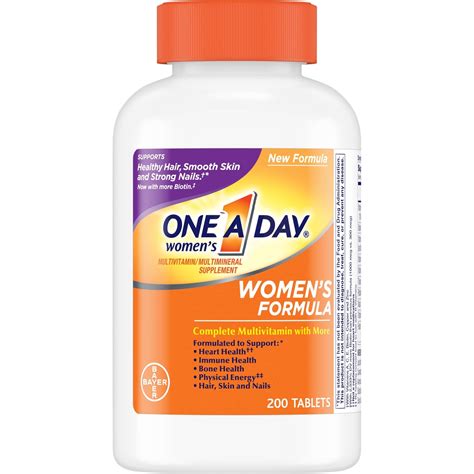 One a day women's 50+ multivitamin 220 tablet. One A Day Women's Complete Multivitamin 200 Pk. | Vitamins ...