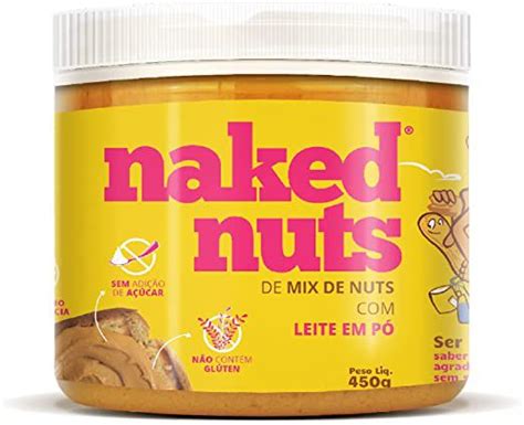 Pasta de Amendoim de Mix de Nuts de Leite em Pó g Naked Nuts Casa do Naturalista
