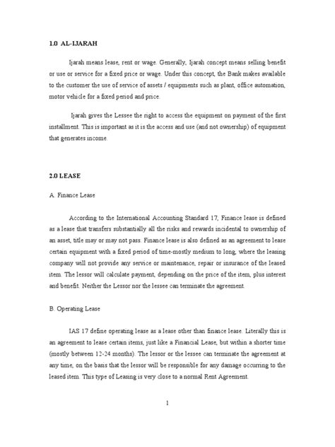 Have you found the page useful? Al Ijarah vs Hire Purchase | Lease | Business Law