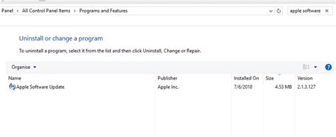 Fix Cant Uninstall Apple Software Update On Windows 1011