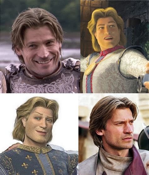 Oh My Word Jaime Lannister Is Prince Charming From Shrek Got Game Of Thrones Meme Prince