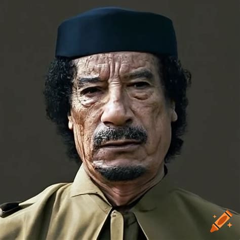 Portrait Of Muammar Gaddafi On Craiyon