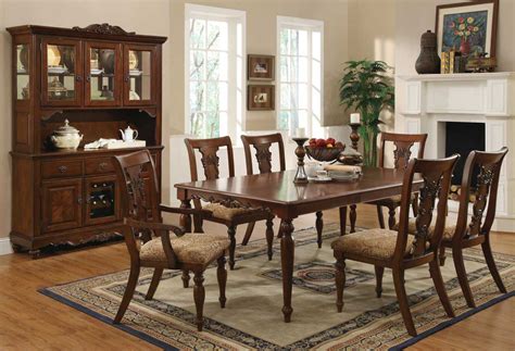 At your local bassett furniture get inspired by our selection of bedroom, dining room, living room, and outdoor furniture, plus the finishing touches like lamps, rugs and window treatments. Addison Cherry Brown Finish Transitional Dining Set