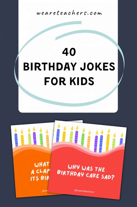 40 Hilarious Birthday Jokes For Kids Birthday Jokes Jokes For Kids