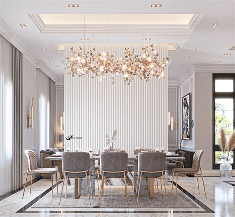 Neo Classic Reception On Behance Luxury Living Room Dining Room
