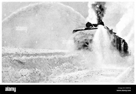 Railroad Rotary Snow Plow Black And White Stock Photos And Images Alamy
