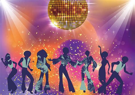 Daniu Dance Disco Party Backdrop Vintage 70s Shining Neon