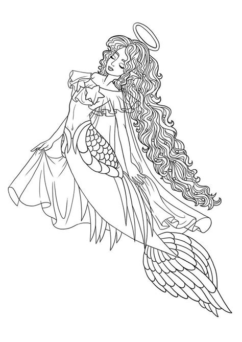 Mermaid Of Heaven Lineart By Paola Tosca On Deviantart Mermaid