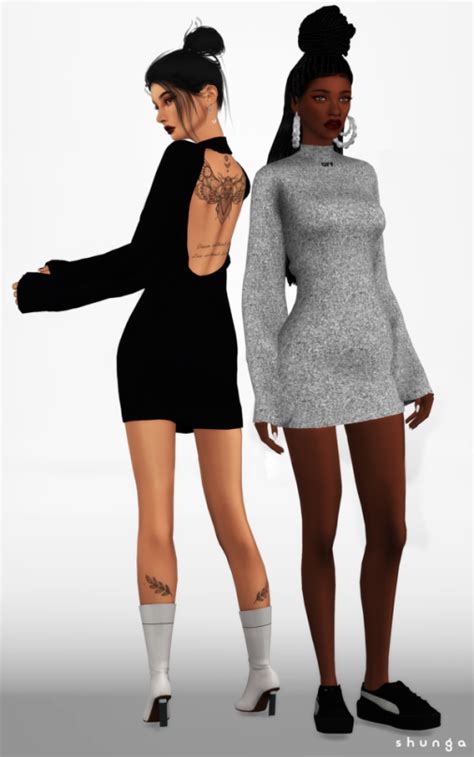 Shunga Sims 4 Dresses Sims 4 Clothing Sims 4
