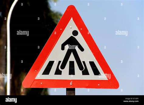Zebra crossing sign hi-res stock photography and images - Alamy