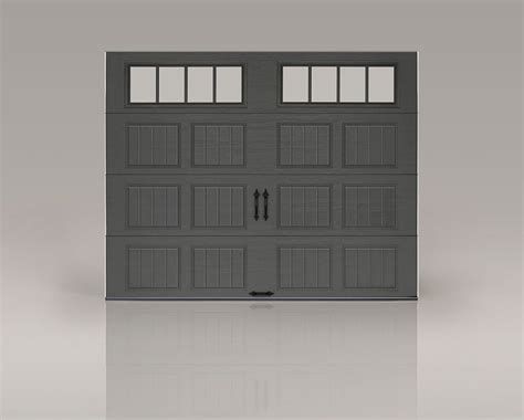 Click on a garage door below for pricing and info on that specific door. This "Charcoal" garage door has timeless style. Decorative ...