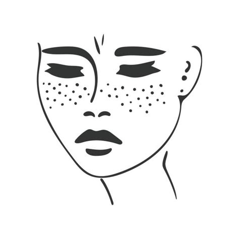 Drawing Of The Freckles Illustrations Royalty Free Vector Graphics