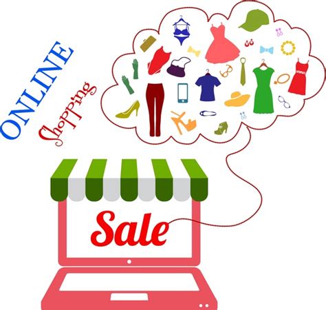 Maybe you would like to learn more about one of these? Online shopping concept with laptop and clothes icons Free ...