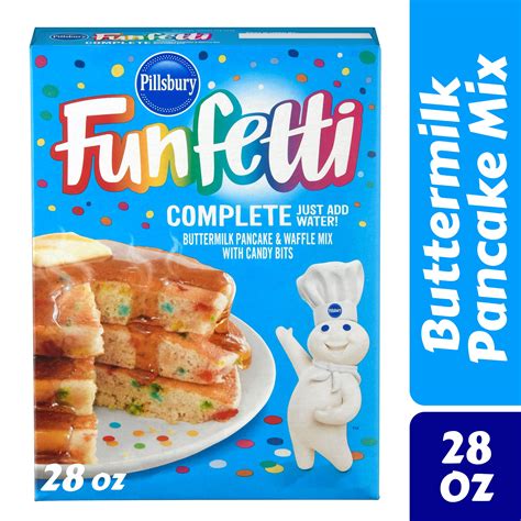 Pillsbury Funfetti Complete Buttermilk Pancake And Waffle Mix 28 Oz