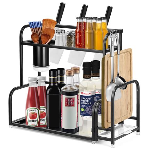 Kitchen cabinet accessories and organizers spices for chicken. Parts & Accessories - 2-Tier Kitchen Countertop Spice Rack ...
