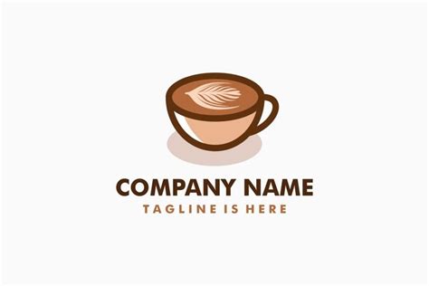 Coffee Latte Art Logo Template 841876