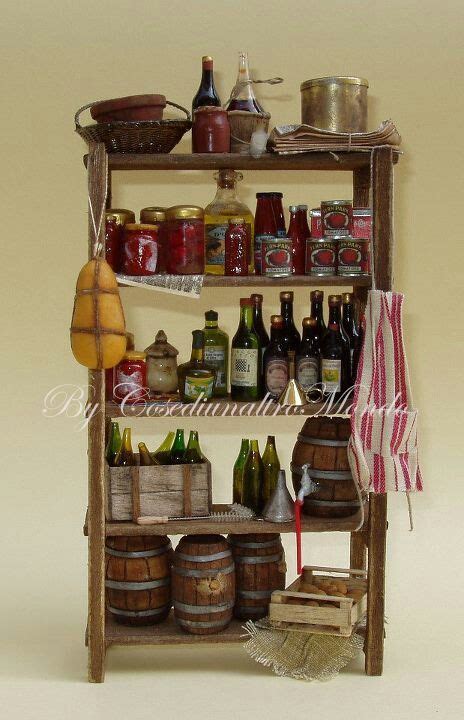 Shelf For Winery Handmade In Miniature 112 Scale Of