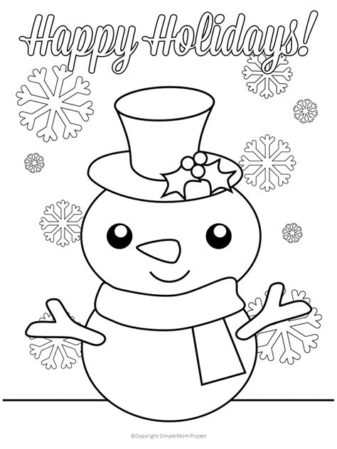 Click Now To Print These Cute Free Christmas Coloring Pages And Sheets
