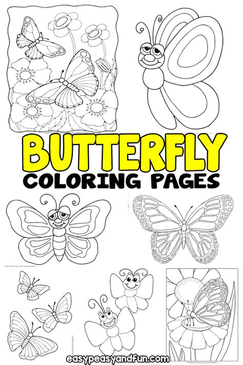 Cute Butterflies Coloring Pages : 112 Best Butterfly Coloring Pages