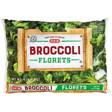 H E B Select Ingredients Broccoli Florets Shop Broccoli Cauliflower