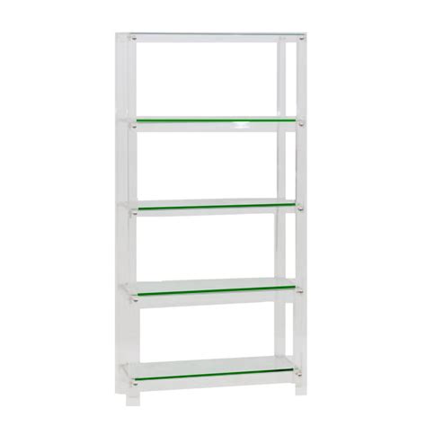 Large Modern Tall Bookcase In 1 Lucite Clear Home Design