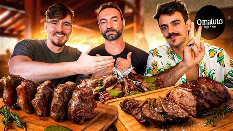 1 HORA COMENDO NA CHURRASCARIA SEM EDIÇÃO I Matuto YouTube