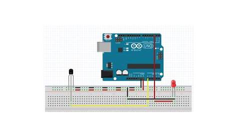 Arduino Temperature Sensor Schematic