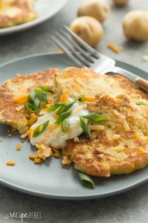 Cheesy Mashed Potato Pancakes Recipe