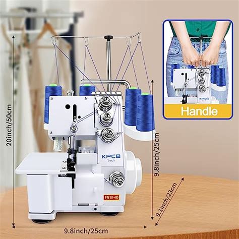 Kpcb Serger Sewing Machine With Upgraded Led Light And Accessories Kit