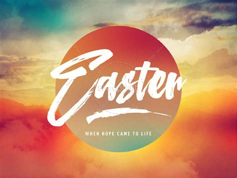 Easter Sunrise Powerpoint Template Clover Media