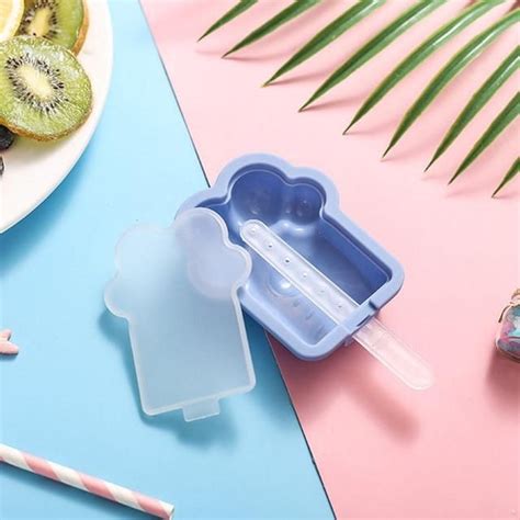 1pc Cat Paw Silicon Popsicle Moldcandy Blue Cool Things To Make