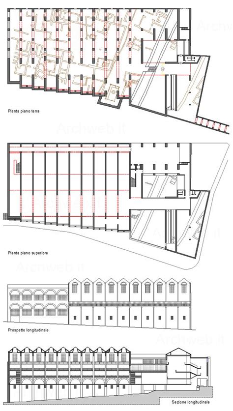 Plans And Elevations Of The National Museum Of Roman Art